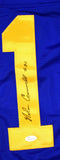 Nolan Cromwell Autographed Blue Pro Style Jersey- JSA W *Black