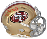 Joe Montana Autographed San Francisco 49ers Mini Speed Helmet Beckett
