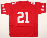 Frank Gore Signed San Francisco 49ers Red Jersey (Beckett COA) 5xPro Bowl R.B.
