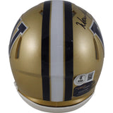Warren Moon Signed Washington Huskies Mini Helmet Rose Bowl MVP Beckett 49702