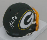 Packers MVP AARON RODGERS Signed Riddell AMP Mini Helmet AUTO - Fanatics