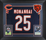 Kyle Monangai Authentic Signed Navy Blue Pro Style Framed Jersey JSA Witness 2