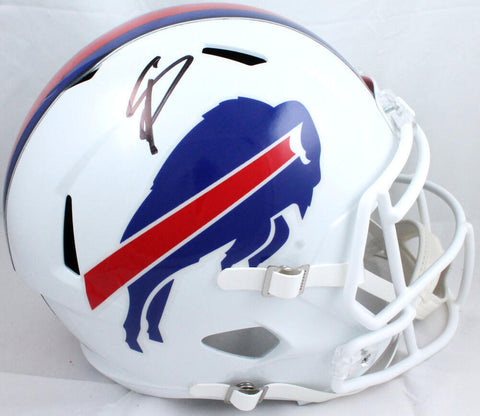 Stefon Diggs Autographed Buffalo Bills F/S Speed Helmet-Beckett W Hologram*Black