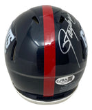 Lawrence Taylor Signed New York Giants Throwback Mini Speed Helmet JSA QR