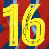 Fermin Lopez Signed FC Barcelona Home Soccer Jersey #16 with Beckett COA