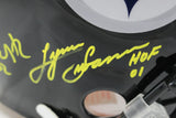 Pittsburgh Steelers Autographed HOF Pro Helmet Franco Bradshaw +12 Beckett 54612