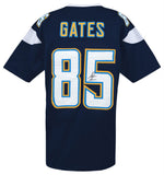 Antonio Gates (CHARGERS) Signed Navy Custom Jersey - (SCHWARTZ SPORTS COA)