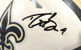 Drew Brees Autographed New Orleans Saints Retro Speed Mini Helmet Beckett W Holo