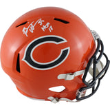 Brian Urlacher Autographed Chicago Bears Alt 22 F/S Helmet Beckett Witness 49303