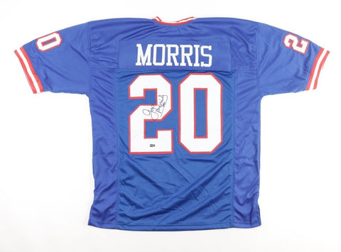 Joe Morris Signed Giants Jersey (Steiner) New York Giants Pro Bowl Running Back