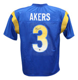 Cam Akers Autographed/Signed Blue Pro Style Jersey Beckett 40317