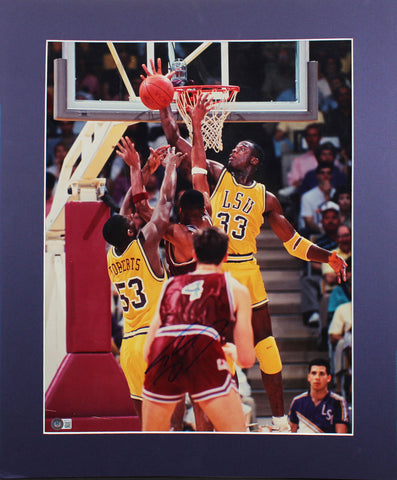 LSU Shaquille O'Neal Authentic Signed 16x20 Matted Photo BAS Witnessed #WP79158