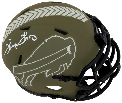 Thurman Thomas Signed Buffalo Bills SALUTE Riddell Speed Mini Helmet - (SS COA)