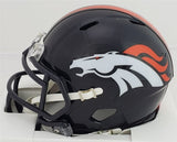 Ed McCaffrey Signed Denver Broncos Mini Helmet (Beckett) 49ers Christian's Dad