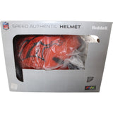 John Elway Autographed Denver Broncos Pro Rave Helmet Beckett Witness 55252