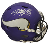 Vikings Adrian Peterson Authentic Signed Full Size Speed Rep Helmet BAS Witness