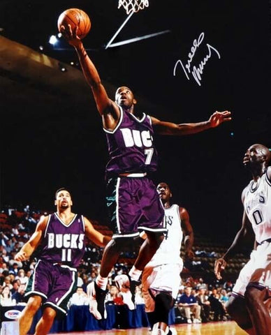Terrell Brandon Autographed Signed 16x20 Photo Milwaukee Bucks PSA/DNA #T14685