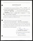 Biggie Munn HOF Michigan State Head Coach Signed/Auto Contract JSA BA199663