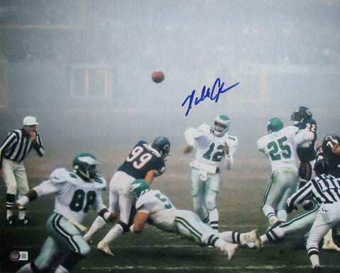 Randall Cunningham Autographed 16x20 Photo Fog Bowl Eagles Beckett 181110