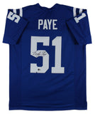 Kwity Paye Authentic Signed Blue Pro Style Jersey Autographed BAS Witnessed 2