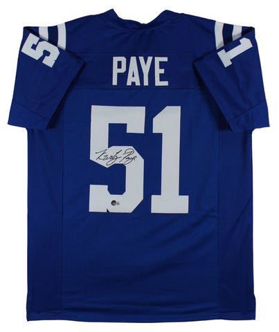Kwity Paye Authentic Signed Blue Pro Style Jersey Autographed BAS Witnessed 2