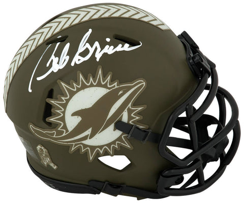 Bob Griese Signed Miami Dolphins SALUTE Riddell Speed Mini Helmet (SCHWARTZ COA)