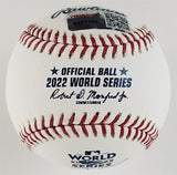 Rafael Montero Signed Official 2022 World Series Baseball Tristar/ Houston Astro