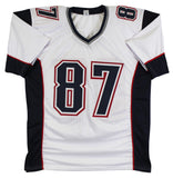 Rob Gronkowski Authentic Signed White Pro Style Jersey Autographed BAS Witnessed