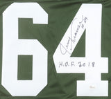 Jerry Kramer Signed Green Bay Packers Stat Jersey Inscribed "H.O.F. 2018" (JSA)