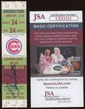 Ron Santo Signed August 24, 1976 Ticket Stub (JSA COA) Chicago Cubs vs Astros