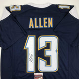 Autographed/Signed Keenan Allen Los Angeles LA Dark Blue Jersey JSA COA