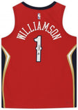 Zion Williamson New Orleans Pelicans Signed Red Jordan Brand Swingman Jersey