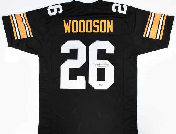 Rod Woodson Autographed Black Pro Style Jersey - Beckett W Hologram *Black