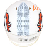 Jonathon Cooper Autographed Denver Broncos 24 Alt Mini Helmet Beckett WIT 52797