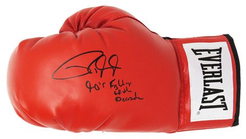 ROY JONES JR Signed Everlast Red Boxing Glove w/'90s Fighter of the Decade - SS
