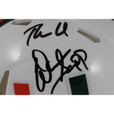 Warren Sapp Autographed Miami Hurricanes Mini Helmet THE U Beckett Witness 50189