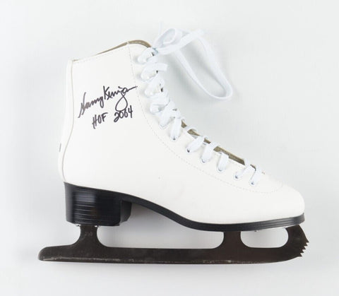 Nancy Kerrigan Signed Ice Skate Inscribed HOF 2004 (Steiner) Tonya Harding 1994