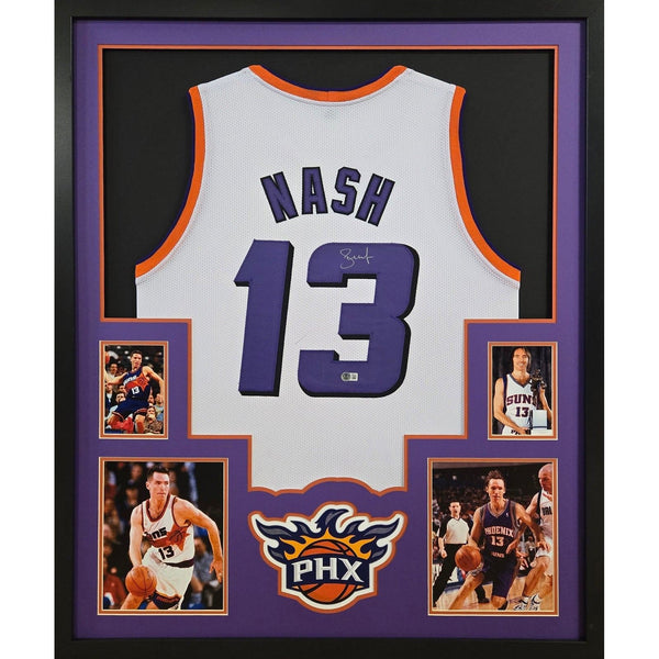 Steve Nash Autographed Signed Framed Phoenix Suns Jersey BECKETT