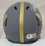 TERRY MCLAURIN SIGNED WASHINGTON COMMANDERS SLATE SPEED MINI HELMET BECKETT QR