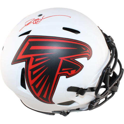 Deion Sanders Autographed Atlanta Falcons Pro Lunar Helmet Beckett 51727