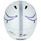 Justin Jefferson Autographed Minnesota Vikings '24 Alt Full Size Helmet Beckett
