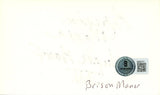 Brison Manor Signed Denver Broncos Index Card Super Bowl XII BAS 45398
