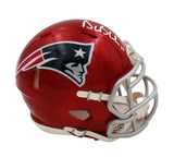 Drew Bledsoe Signed New England Patriots Speed Flash Mini Helmet