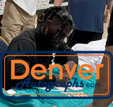 Tyreek Hill Autographed/Signed Pro Style Teal XL Jersey Beckett 36249