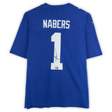 Malik Nabers Autographed NY Giants Royal Nike Vapor F.U.S.E. Jersey Fanatics