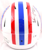 Warren Moon Earl Campbell Signed Oilers F/S Speed Helmet w/HOF- Beckett W Holo