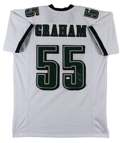 Brandon Graham Authentic Signed White Pro Style Jersey JSA Witness
