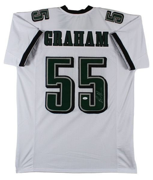 Brandon Graham Authentic Signed White Pro Style Jersey JSA Witness