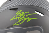 Brian Bosworth Autographed Seattle Seahawks Slate Mini Helmet Beckett WIT 54739