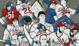Rickey Henderson, Ripken Jr, Smith Signed Unframed 2018 Team of Dreams Poster